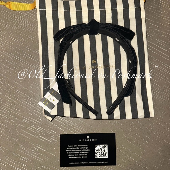 Price Firm - LELE SADOUGHI Bardot Ribbon Headband main image 4